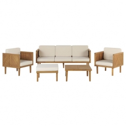 Beliani-BARATTI-Loungesetvoor5-LichtehoutkleurWit-Acaciahout