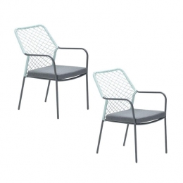 GardenImpressionsRosstuinstoelsoftgroen-2stuks