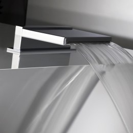 HotbathMateM150opbouwwatervalbadkraanstaandgeborsteldnikkel