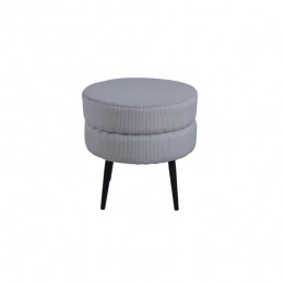 VentureHomePoefPot40x40x40cmcorduroyzwartengrijs