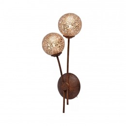 PaulNeuhausWandlampGreta2lichtsH44cmbruin