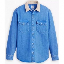 OverhemdLangeMouwLevisA19190039-RELAXEDWESTERN-WADEVINTAGEWASH