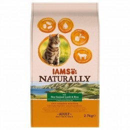 IamsNaturallyKatAdultNewSealandLamRijst27kg