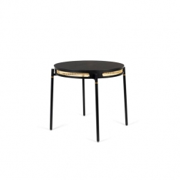 BoldMonkeyDonapostStopTheWebbingrondeeettafel80cm-Zwart