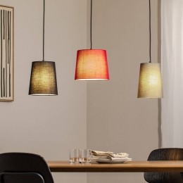 LindbyhanglampAmiliastof3-lampsroodgrijszwart