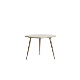 LightlivingBijzettafel59x41cmZECAtaupemarmerantiekbrons