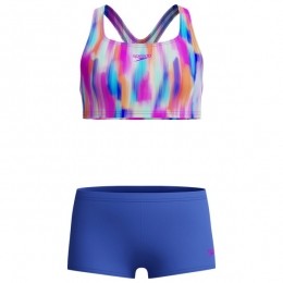 Speedo-KidsAllover2PieceBoylegShort-Bikinimaat116blauw