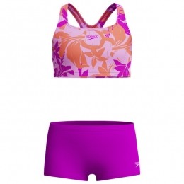 Speedo-KidsAllover2PieceBoylegShort-Bikinimaat128purper