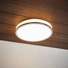 LindbyLEDplafondlampLyss28cmchroomkleurigIP44