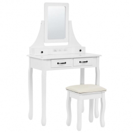 Beliani-RAYON-Kaptafel-Wit-MDF