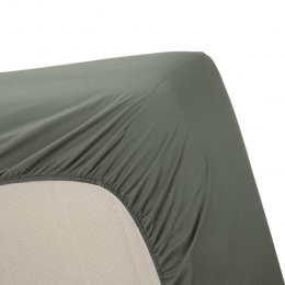 AmbianteCottonUniHoeslaken180x210220cm-Groen
