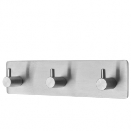 XIVADAHanddoekhaakjesTres-Zelfklevend-Zilver-3in1