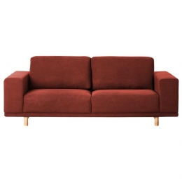 Beliani-NIVALA-Driezitsbank-Rood-Polyester
