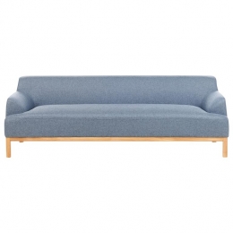 Beliani-SOSJO-Driezitsbank-Blauw-Polyester