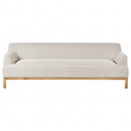 Beliani-SOSJO-Driezitsbank-Lichtbeige-Polyester