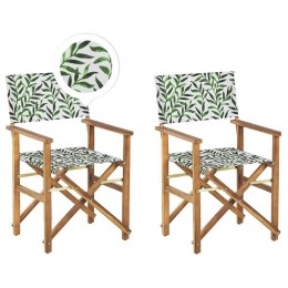 Beliani-CINE-Tuinstoelsetvan2-LichthoutGrijsBlad-Polyester