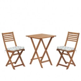 Beliani-FIJI-Bistrosetvoor2-LichtehoutkleurGroen-Acaciahout