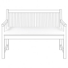 Beliani-VIVARA-Tuinkussen-Gebrokenwit-112x54cm-Polyester