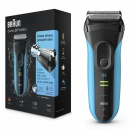 6xBraunElektrischScheerapparaatS3ProSkin3040sOplaadbaarZwartBlauw