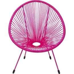 KareDesignAcapulcoMonoTuinfauteuil-roze