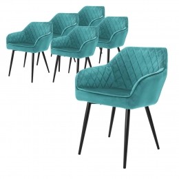 Setvan6eetkamerstoelenAminovelvetML-Design