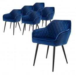 Setvan6eetkamerstoelenAminovelvetML-Design