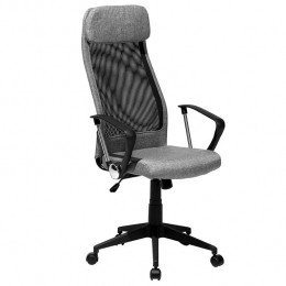 Beliani-PIONEER-Bureaustoel-Donkergrijs-Polyester