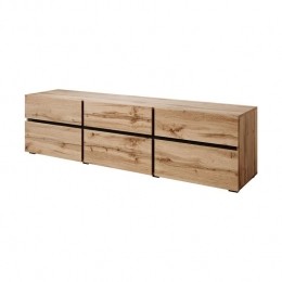 MeubellaTV-MeubelCainan-Eiken-Zwart-180cm