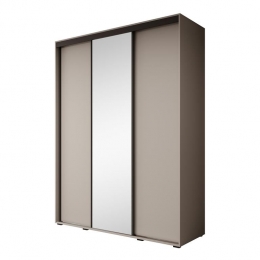 Meubella-KledingkastDelos3-Beige-180cm-Metspiegel