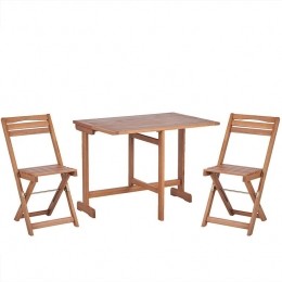 Beliani-LENOLA-Bistrosetvoor2-Lichtehoutkleur-Acaciahout