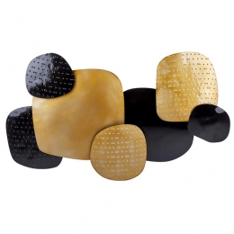 Beliani-HAFNIUM-Wanddecoratie-Zwart-IJzer