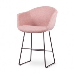 NolonNino-OtisBarkrukZachtRoze-metArmleuning-Zwart-65cm
