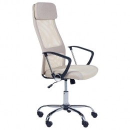 Beliani-PIONEER-Bureaustoel-Beige-Polyester