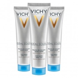 3xVichyIdealSoleilAftersunSOSBalsem100ml