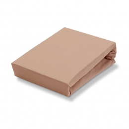 JerseySupremeTopperHoeslakenPraline80-100x190-220cmBruin
