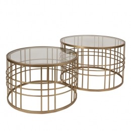 ClayreEefSalontafelSetvan275x4666x41cmGoudkleurig