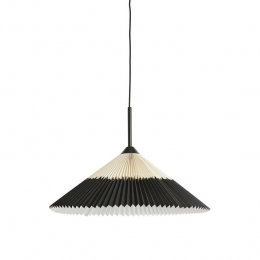 LightLivingLightlivingHanglamp60x23cmPLEATEDzwartnaturel