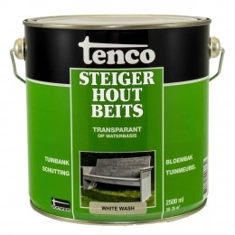 Steigerhoutbeitswhitewash25lverfbeits-Tenco