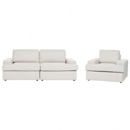 Beliani-ALLA-Bankenset4-zits-Lichtbeige-Polyester