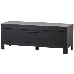 WOOODBonkTvMeubel-Grenen-Zwart-45x120x40
