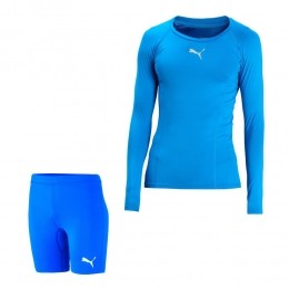 PUMAteamLIGABaselayerTrainingssetKidsBlauwBlauw