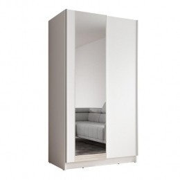 Meubella-KledingkastSalta-Wit-100cm-Metspiegel