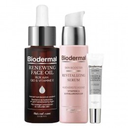 SpecialtyTreatmentRoutineAgingMetSkinBoosterRevitalizingSerumWDKOogcrmeRenewingFaceOilPakket