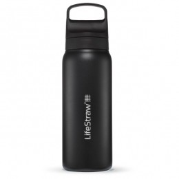 LifeStraw-GoStainlessSteel-Drinkflesmaat650mlzwartgrijs