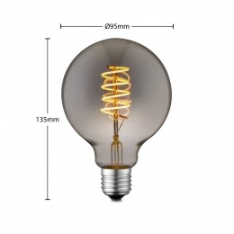 LucandeLEDlampE27G954Wrook1800Kdimbaar