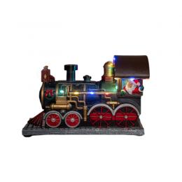 Stoomtreinmetkerstmanrookgeluidenlichtopbatterij235x15cm-Annascollection