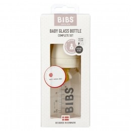 BibsZuigflesGlas110mlCompleteSetIvory