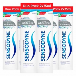 3xSensodyneTandpastaGentleWhiteningDuo2x75ml