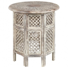 Beliani-SANTRA-Bijzettafel-Lichtehoutkleur-Mangohout