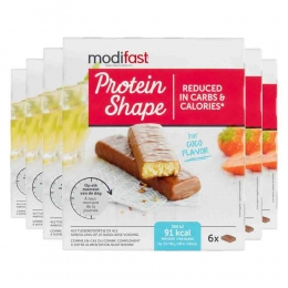 6xModifastProteinShapeReepChocolade-Kokos6x27gr